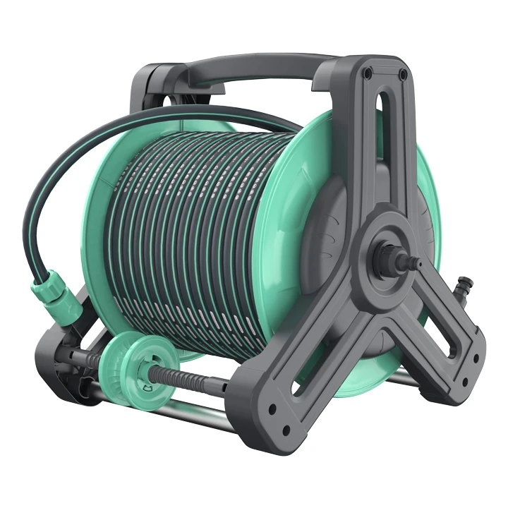 Andeca Hot Selling Garden Water Hose Reel Cart Set Garden Accessories Empty plumbing racks Can be used with water gun