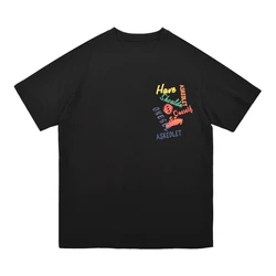 Professional Print T-shirt Manufacturer Add Custom Logo Embroidery T-shirts For Men 100% Cotton