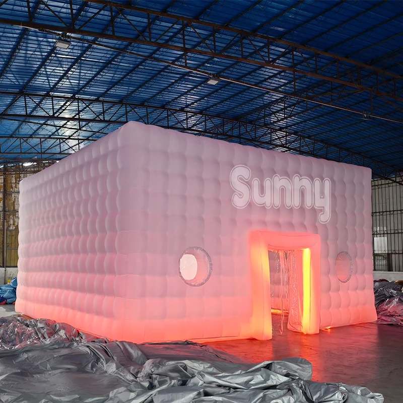 Giant lighted LED portable inflatable party tent inflatable nightclub for promotion advertising inflatables tent