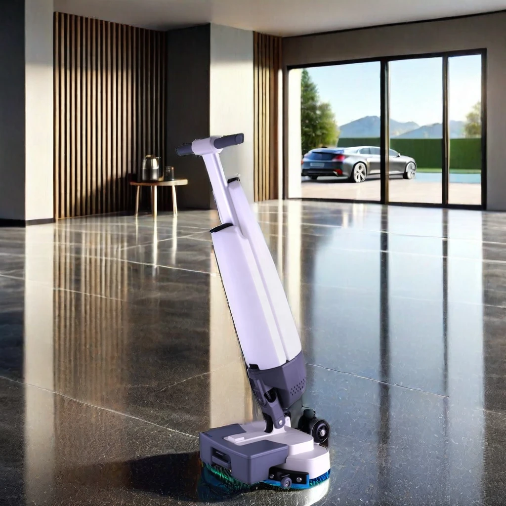 SQ7 Floor Scrubber with Dual brushes Steam mop Vacuum cleaner floor cleaning machine Electric Floor Sweeper