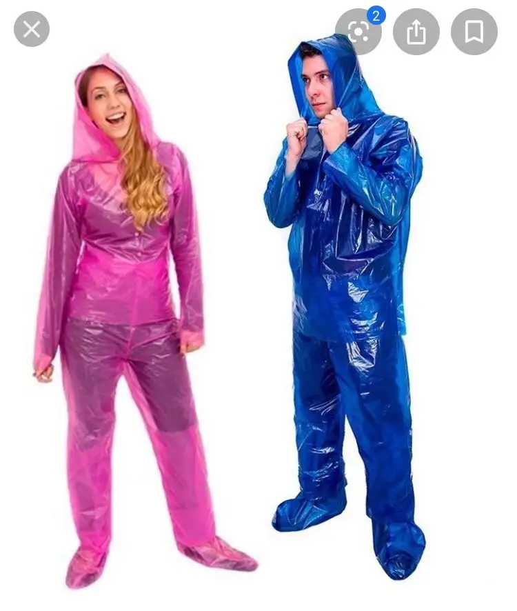 100% водонепроницаемые Экономичные дождевики, дождевик с брюками, дождевик для взрослых