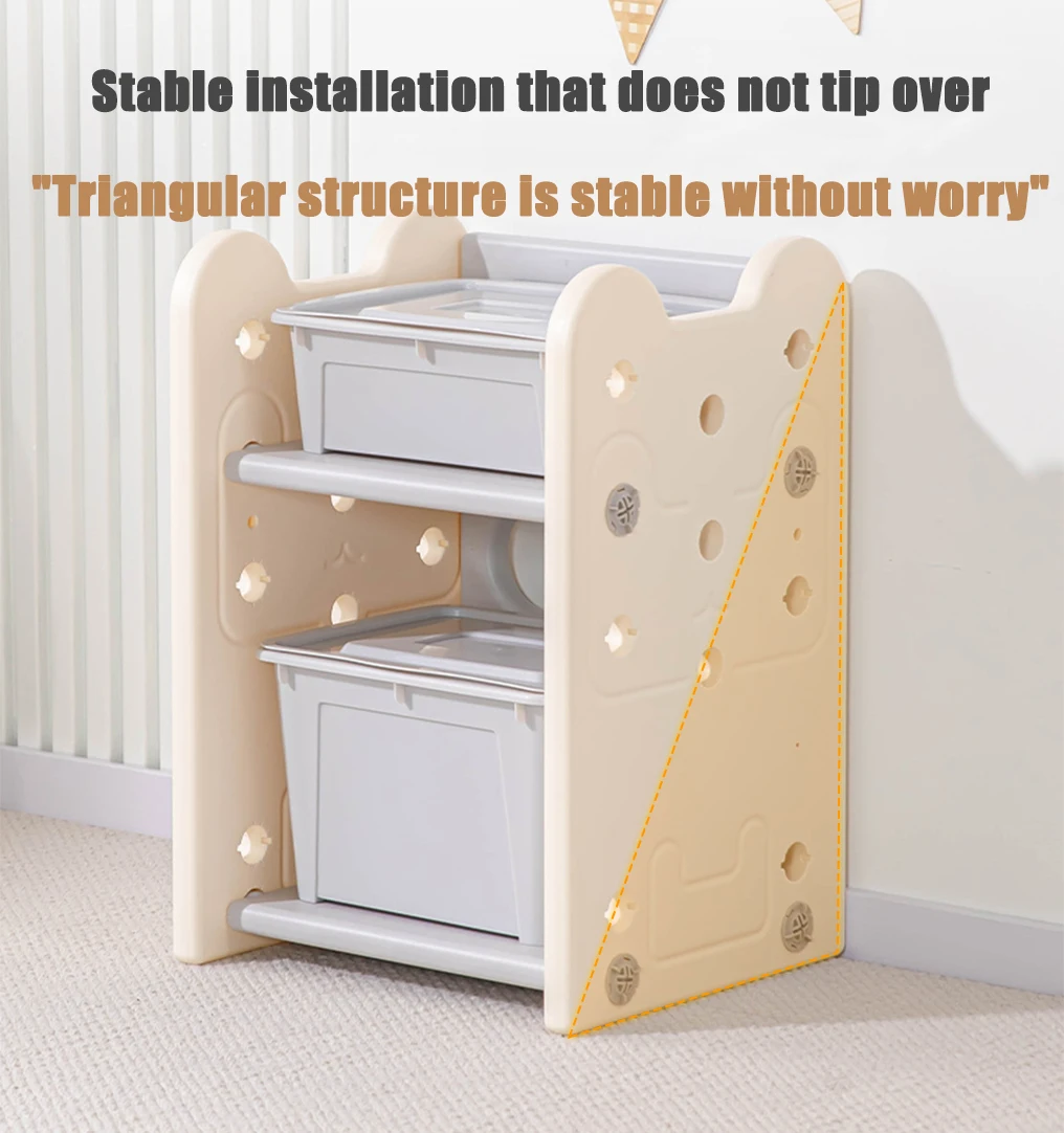 Toy Storage Organizer with 8 Storage Bins,Kids Toy Organizers and Storage with Roof for Boys Girls Bedroom Playroom Living Room