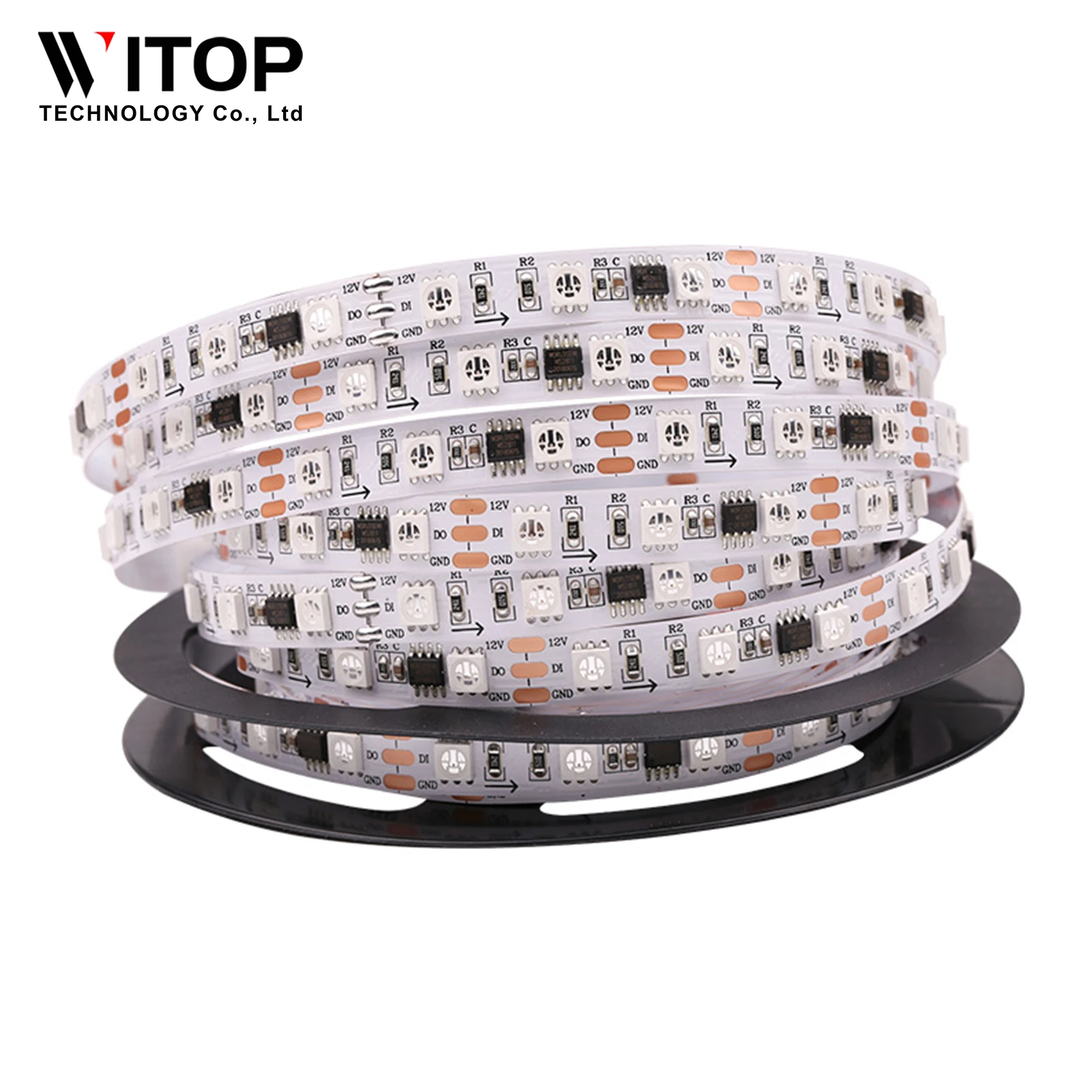 Full Color Digital Pixel WS2811 Addressable LED Strip Light 12V 5050 RGB 5M 60LED/M
