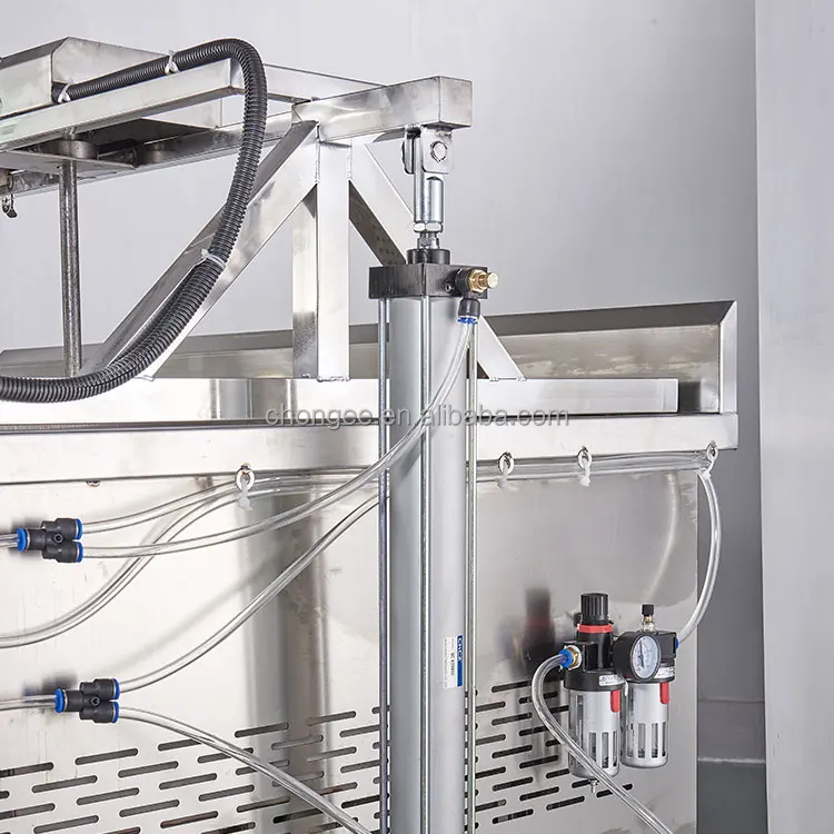  200L 400L Oil Capacity Stainless Steel French Fries Making Machine LPG gas deep fryer machine automatic
