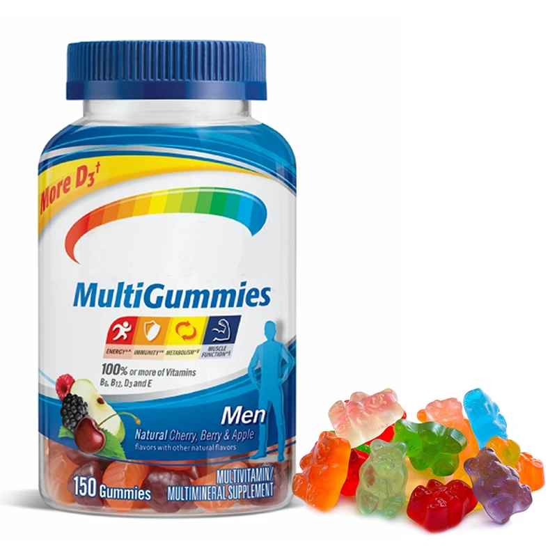 Oem private label custom gummy bear packaging gummy vitamins