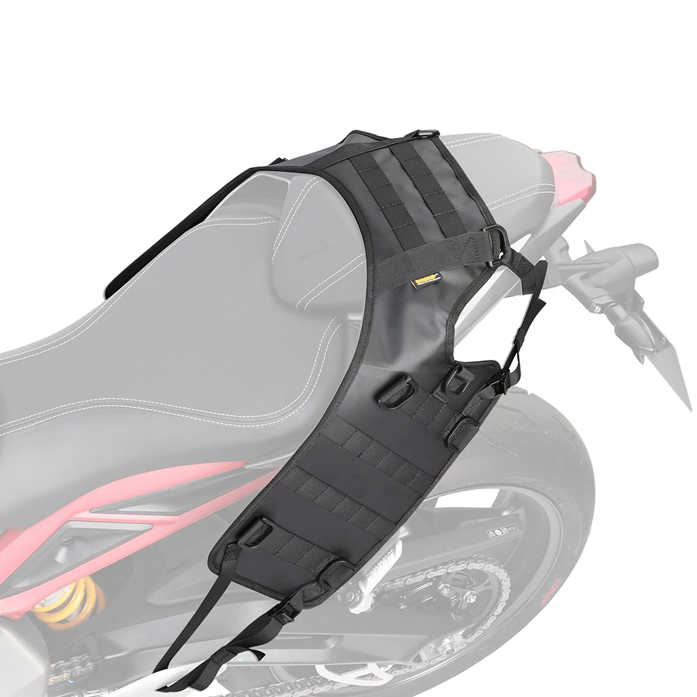 Motorcycle universal saddle base tail luggage system