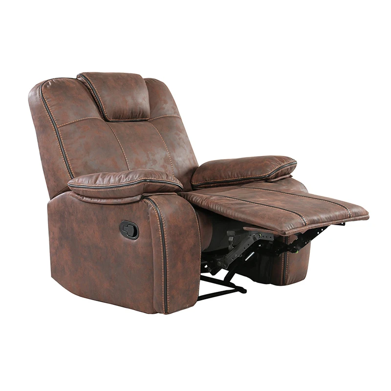 
Wholesale custom brown leather multifunctional sofa and TV lounge chair living room furniture 