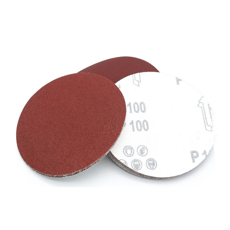 High quality Zirconia Aluminum Oxide 125mm 5 Inch 8 Hole Hook And Loop Abrasive Sanding Disc Round Sand Paper
