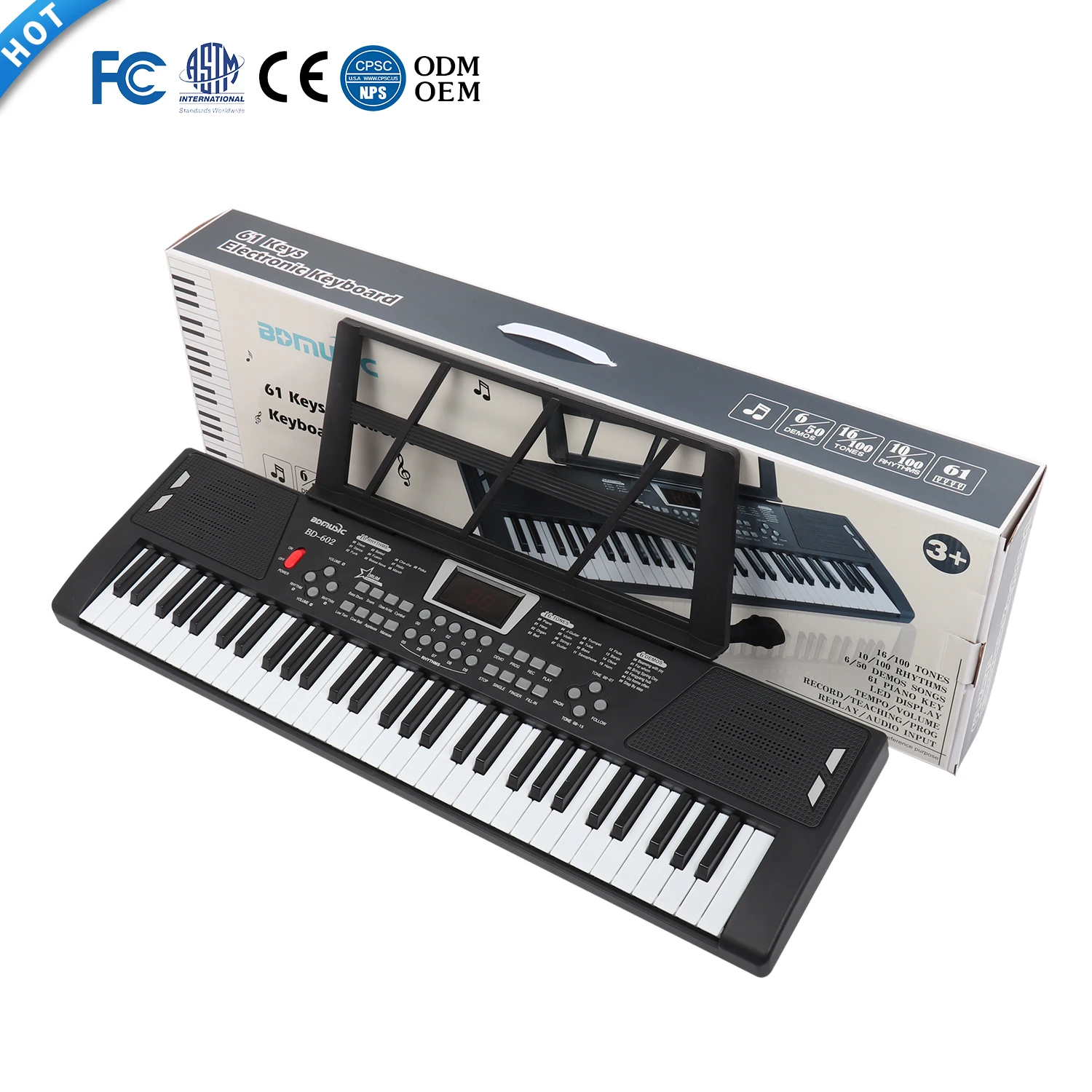 BD Music MIDI Digital Piano Digital Synthesizer Teclado Musical Weighted Keys Keyboard Professional Electronic Organ For Sale