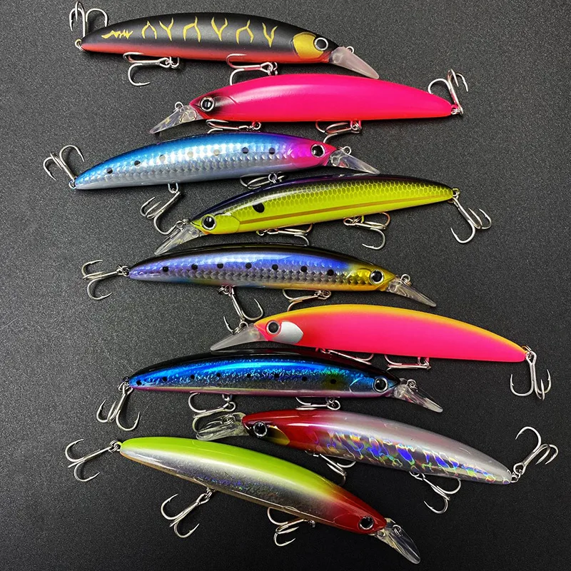 Jetshark Fishing Lure 110mm 20g  Crankbait 110F Artificial Plastic Hard Bait Fishing Tackle Floating Japan Minnow Lures
