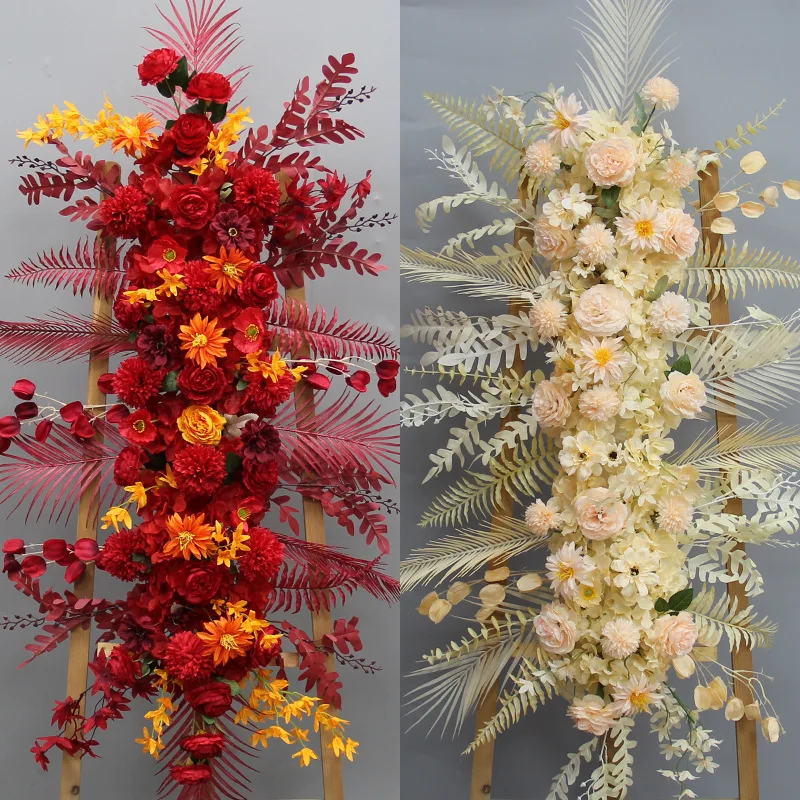 New Wedding Decorative Flower Silk Floral Arrangement Long Hanging Flower for wedding Background