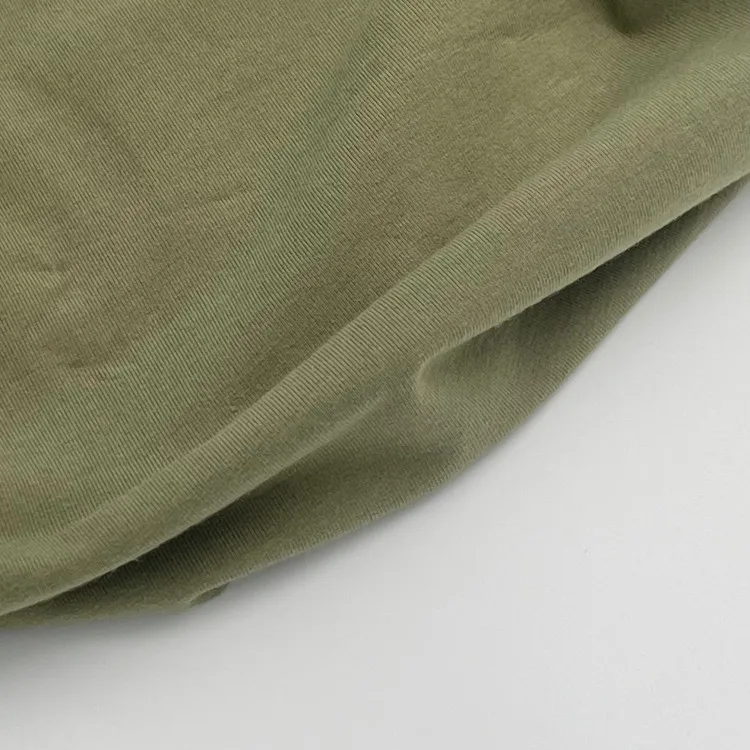 wholesale SUPIMA cotton spandex plain knitted  fabric