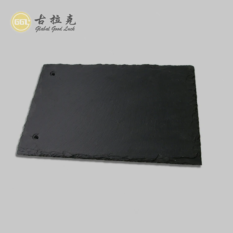 Nature Cheap Slate Tiles Black Slate Roof Tile Custom Cut-Size Tiles