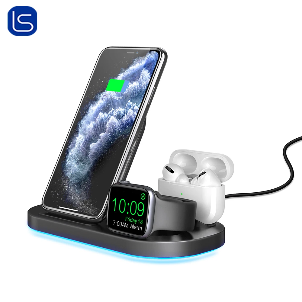 
Bestsellers For Airpods For iPhone Charger 3 In 1 Charger Wireless Charging Station 3 In 1 Wireless Charging Kit 