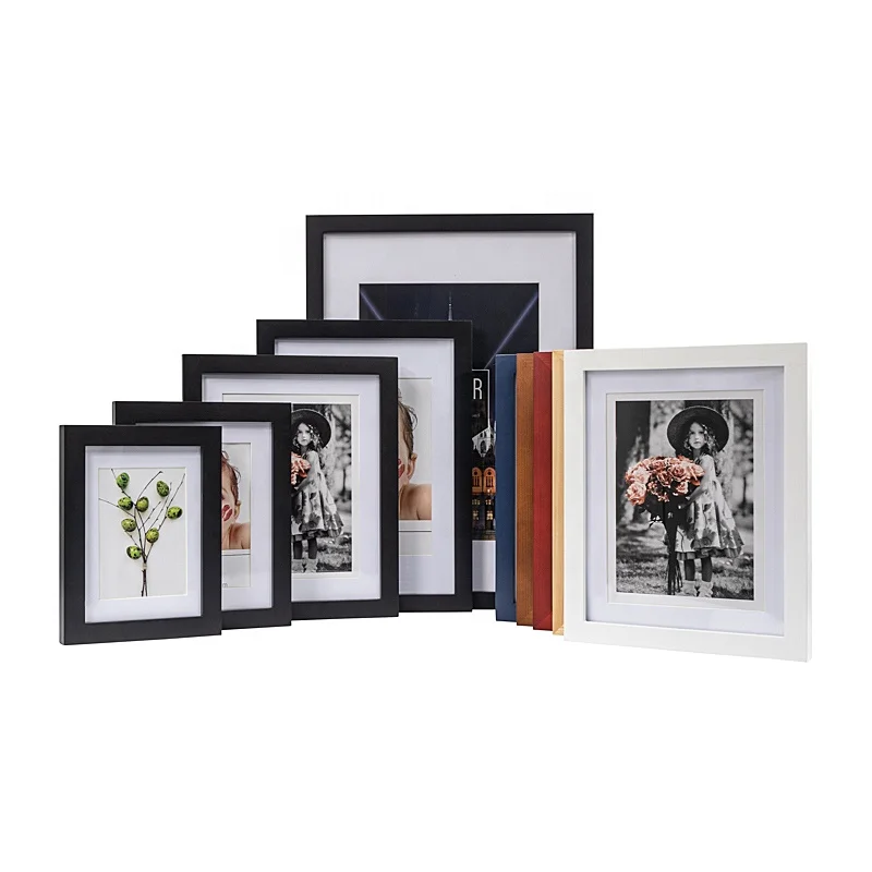 Hot Selling 13 Colors A3 A4 11X14 Solid Wood Sign Photo Frame Wholesale for Picture Wall Frame Print Frame Cadre Photo Mural