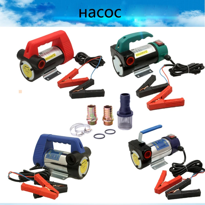 175W Oil pump 12V/24V Self Priming Pump 40L/Min Electric Diesel Fuel Transfer Oil Pump