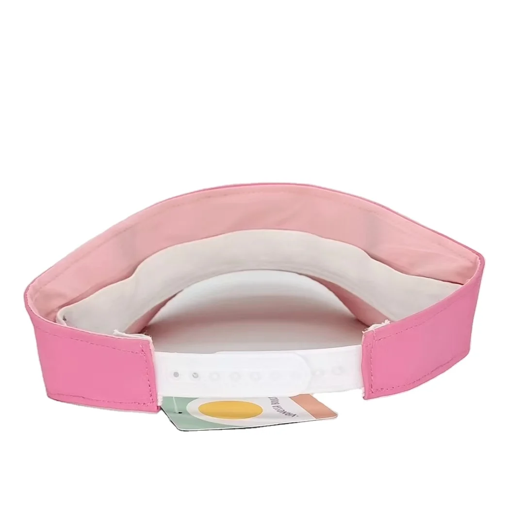New Design Curved Brim Quick Drying Fabric Custom Rubber Label Sun visor Protection Sport Visor Caps