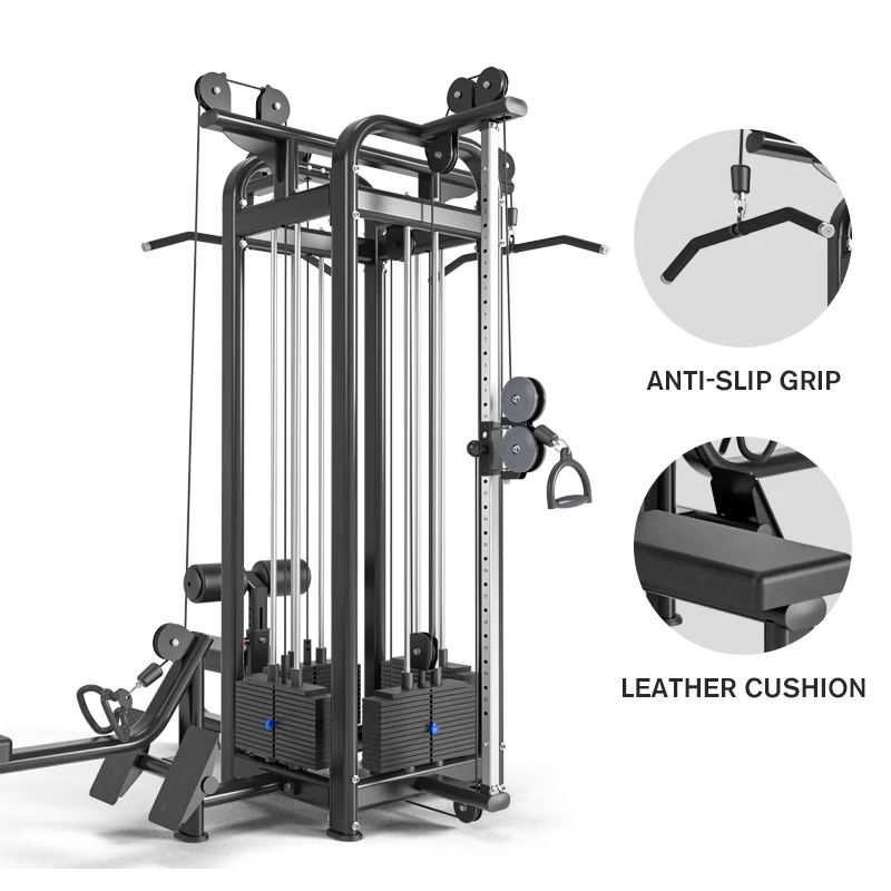 Multi Functional Commercial Gym Fitness Equipment Multi Function 4 Station For Body Building