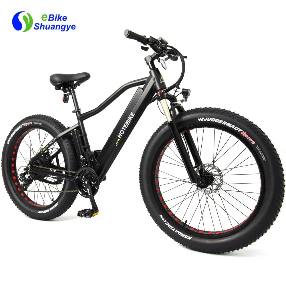 26 inch lithium battery fat tire motorized bicycle