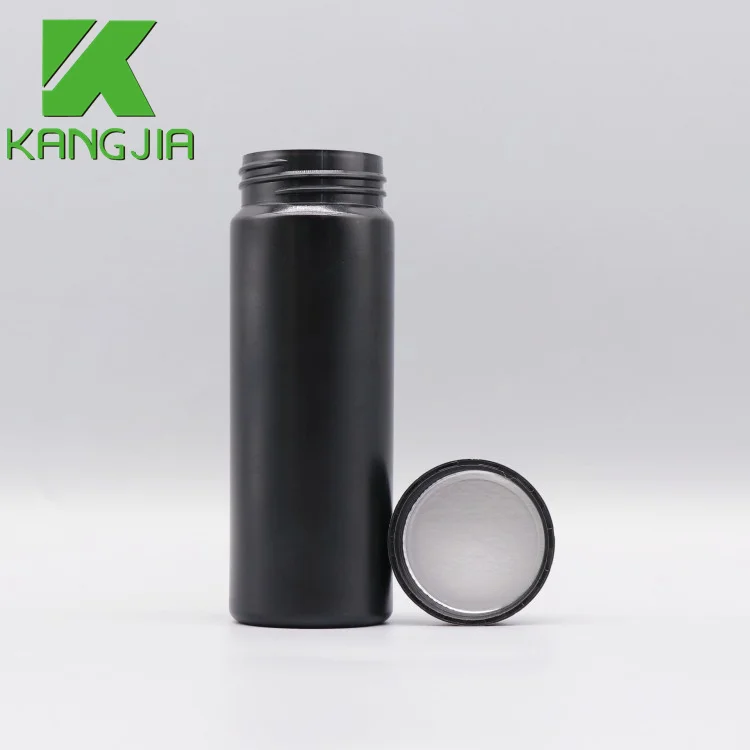 Hot sell urine test strip bottle HDPE plastic black gray urinalysis test strip bottle for packing