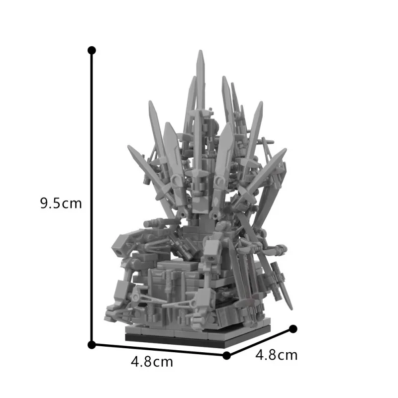 GoldMoc Video Game Iron Throne Building Blocks Mini Figure Brickheadz Model Bricks DIY Assembly Bricks Toys