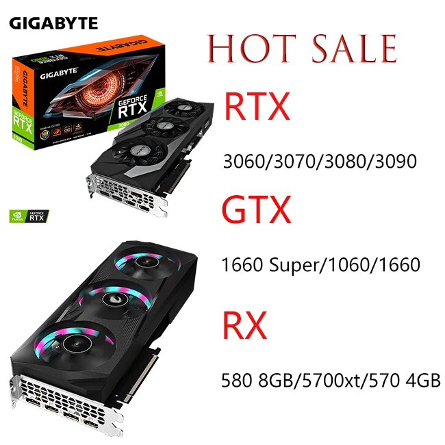 Wholesale Gtx 1050TI Graphics Cards Video Card New GPU 1060 1070 1080 4Gb 8Gb 11Gb 12Gb 16Gb 256Bit Desktop Computer Game