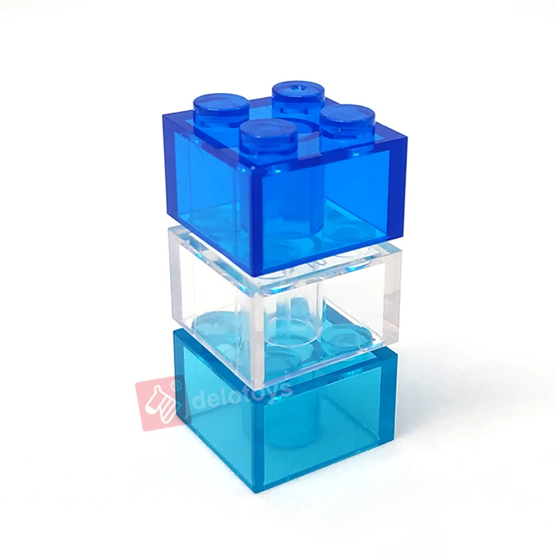 DELO игрушки (31 цвет) DIY части 2x2 пластиковый строительный блок кирпич 2*2