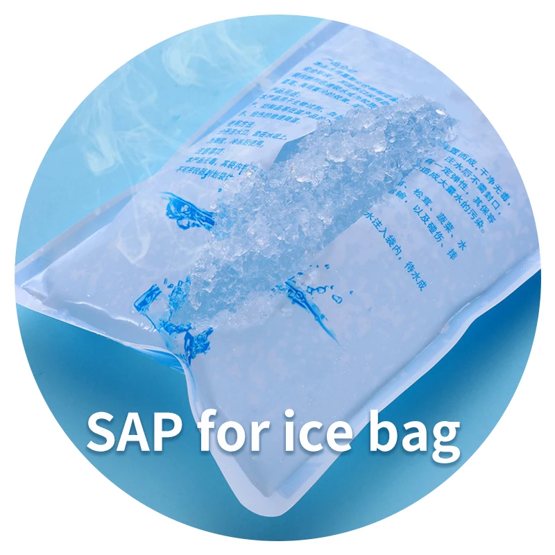 Hydrogel super absorbent polymer SAP sodium polyacrylate for ice pack