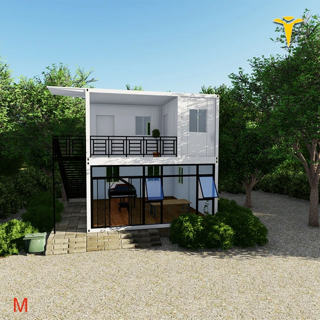 Caravan car container mobile 20ft prefab container house for constructer camping home