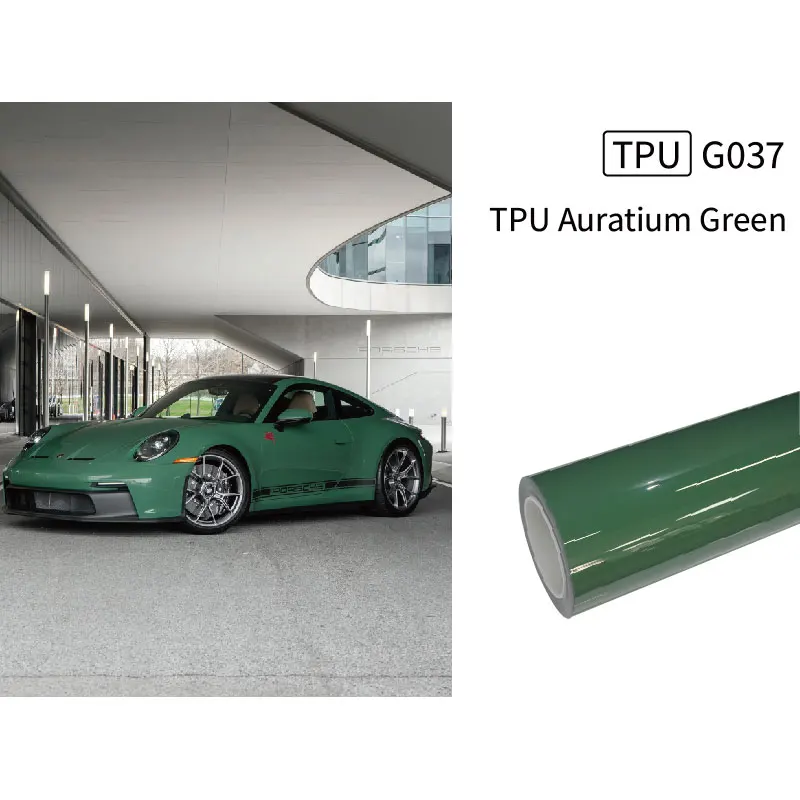 HEY FILM TPU Auratium Green Paint Protective Film High Glossy Auto-repaired Anti-scratch Car Films Ppf Color Wrap