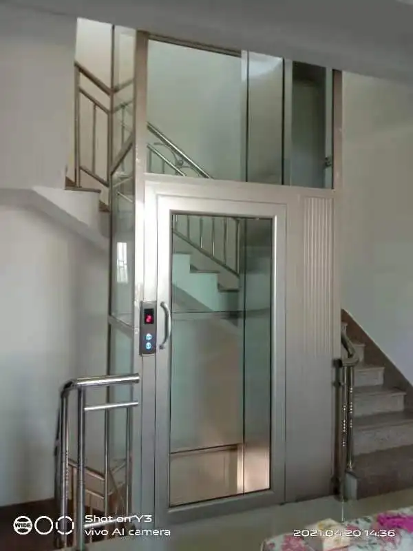 Mini Indoor Hospital Luxury Elevators Cabin Materials Duplex Small Space Wheelchair Home Elevator Lift