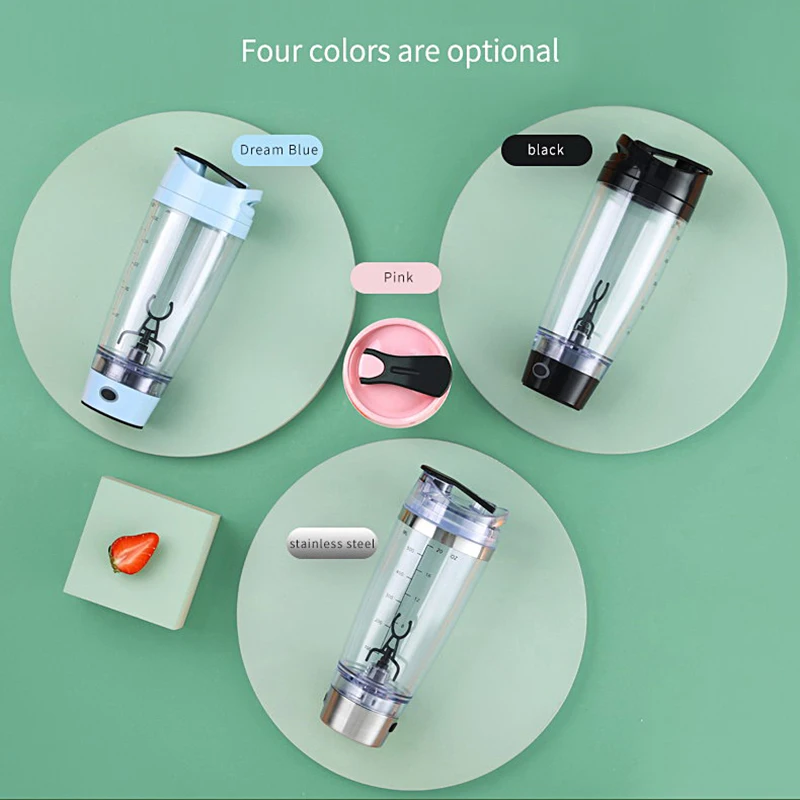 Top Seller Plastic  protein shake bottle Multiple Colors Can Choice Usb Portable Electric shaker bottle gym