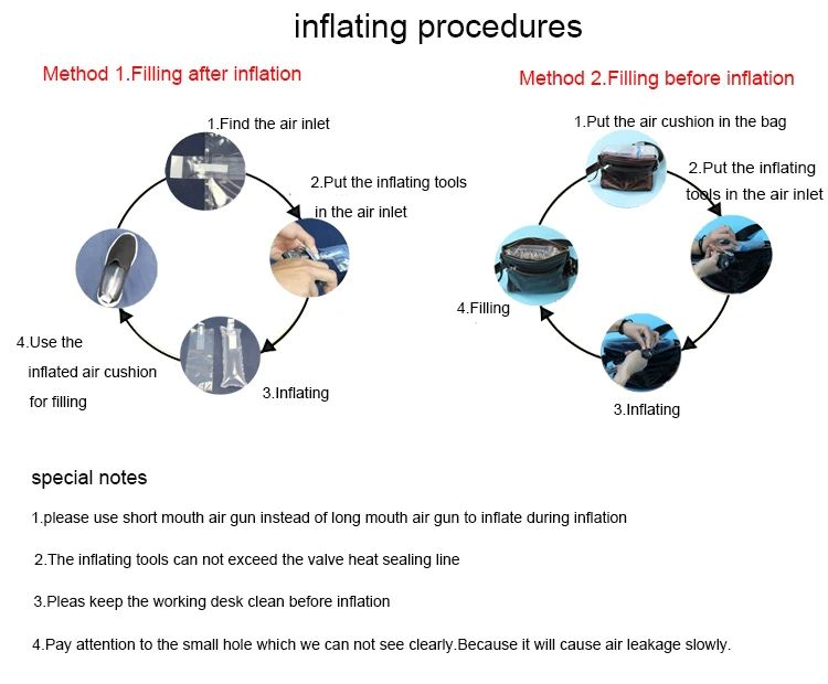 40*25cm handbag filler air cushion packaging bags