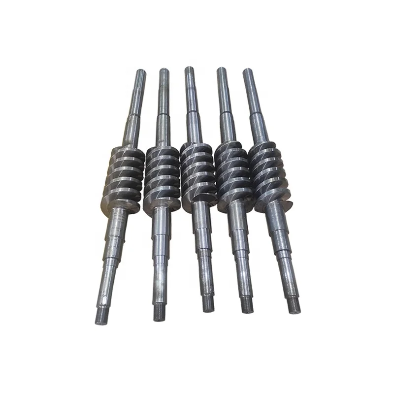 Large gearbox drive cast iron worm gear worm shaft