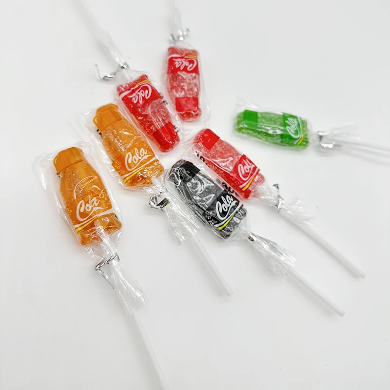 Hot Sale Cola bottle shape gummy lollipop candy Chinese Candy Manufacturers