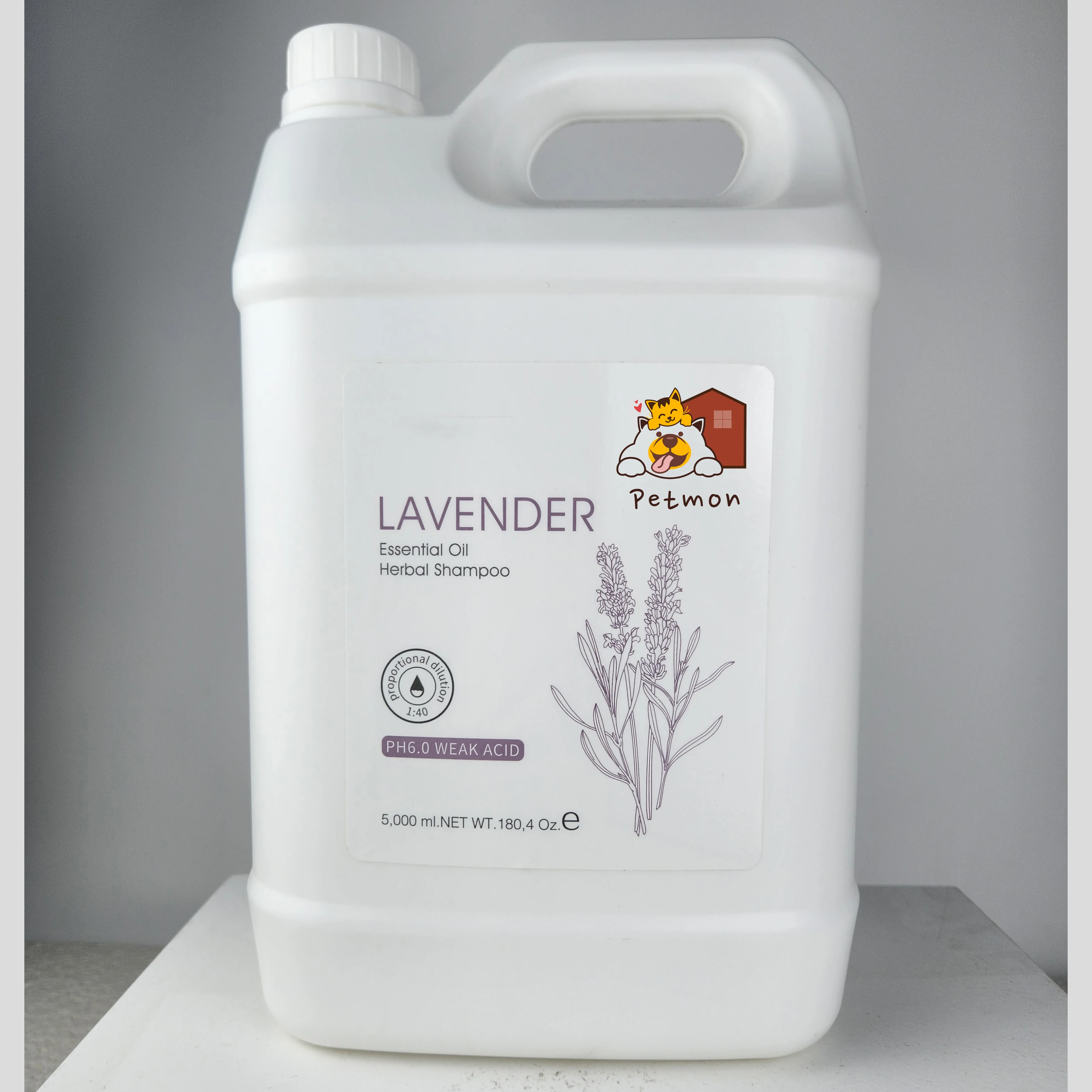 Factory Wholesale 5L Large Pet Dog Shampoo 100% Organic Plant Essential Oil Customize AvailableDog Shampoo Pet Cleaning Shampoos