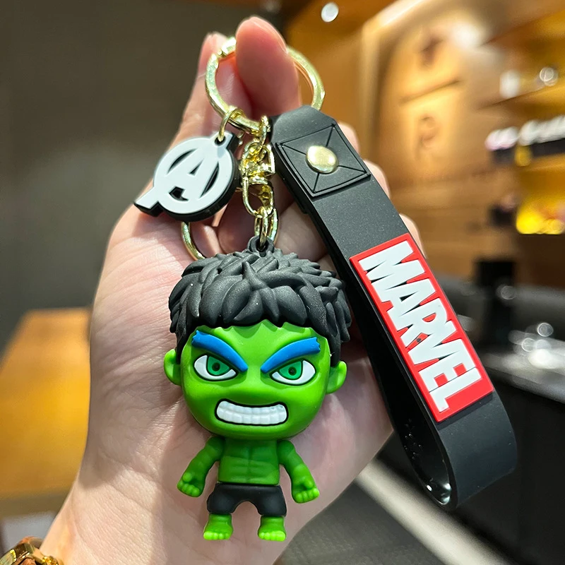 Wholesale Cartoon Keychain for Avengers Reunion Marvel Spider-Man Iron Man keychain doll charm pendant doll