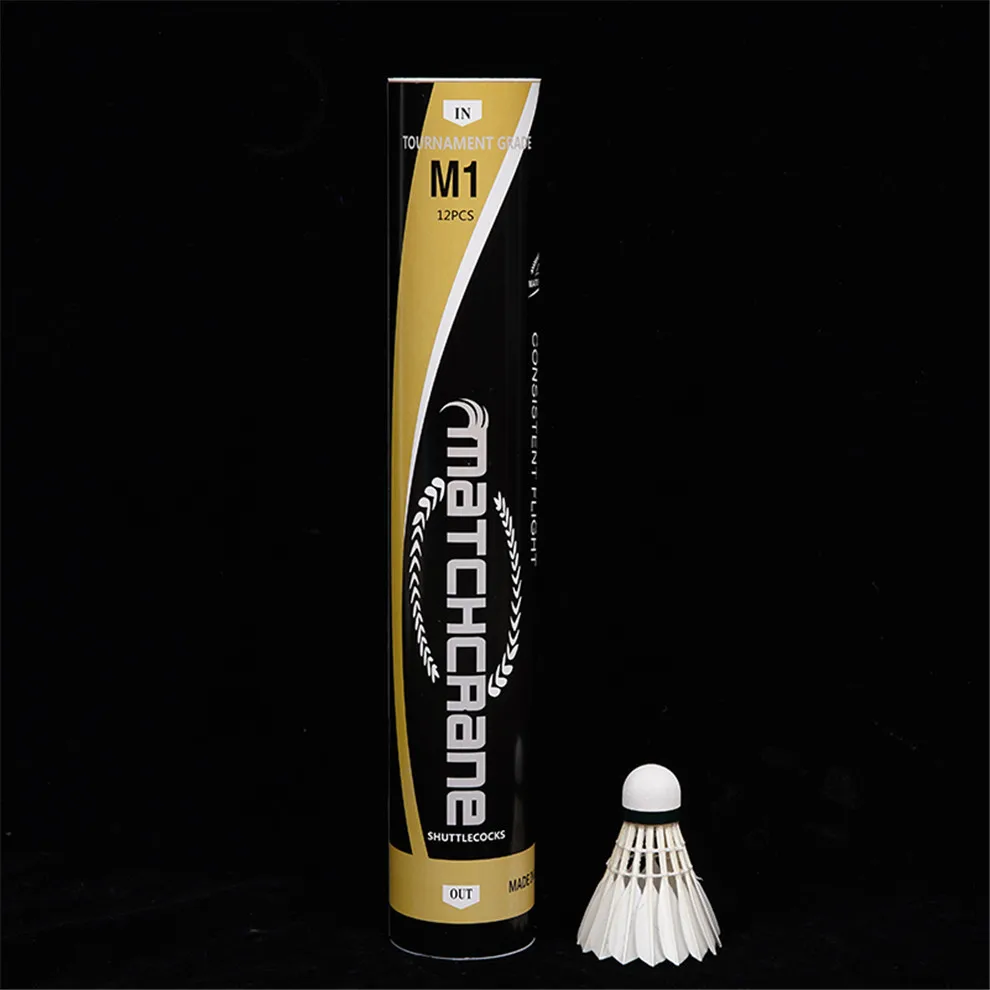 Tournament Level Grade Super Class Goose Feather Badminton Shuttlecock For Professional Player Training