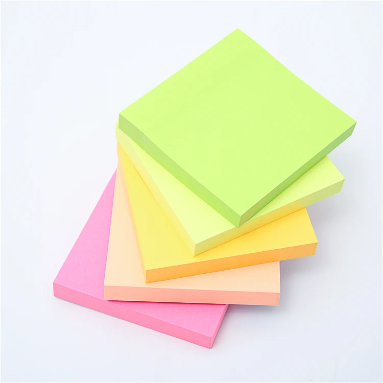 76x76mm Large Colorful Bulk Memo Sticky Notes Custom Notepad Memo Pad Sticky Notes