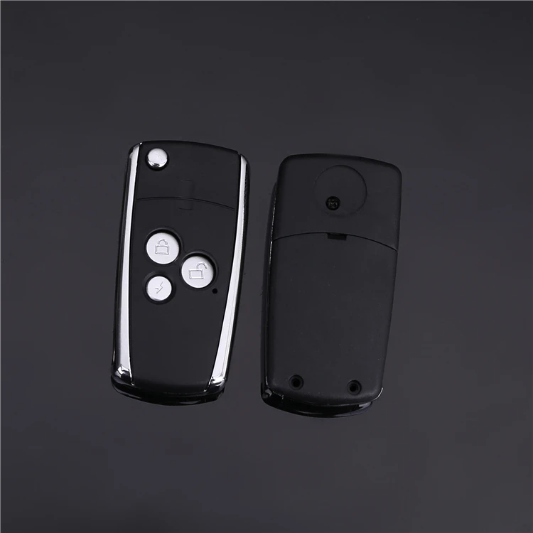 3 Buttons Remote Control Flip Key Shell Silicone Skin Car Emergency Remote Key Covers silicone