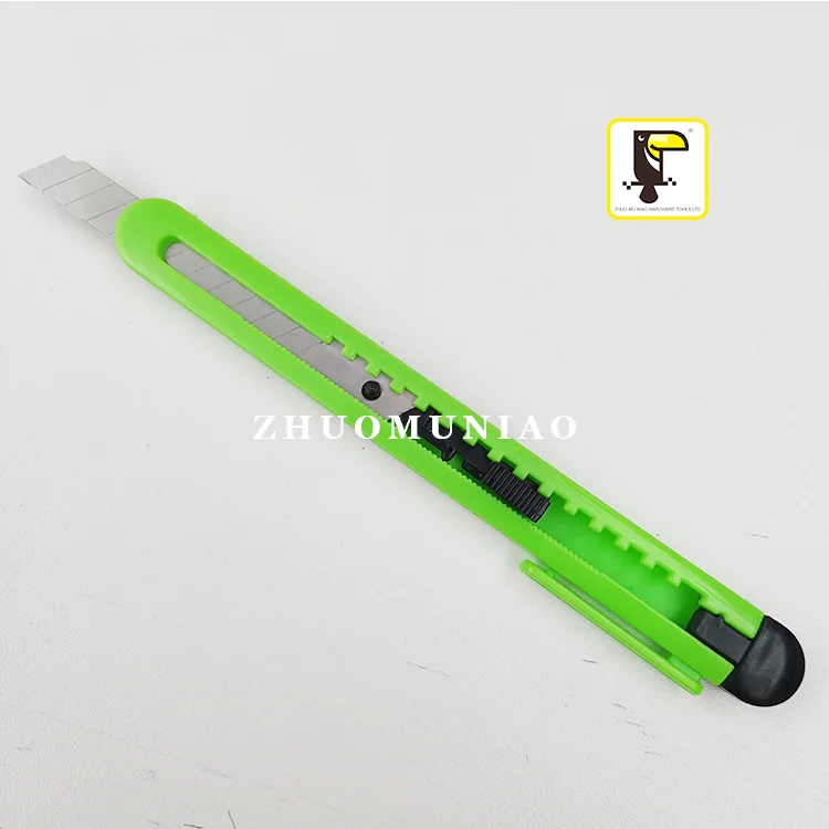 Office Universal Colorful 9mm sharp Craft Box Cutter Art Stationery Wallpaper Cutter Utility Knife