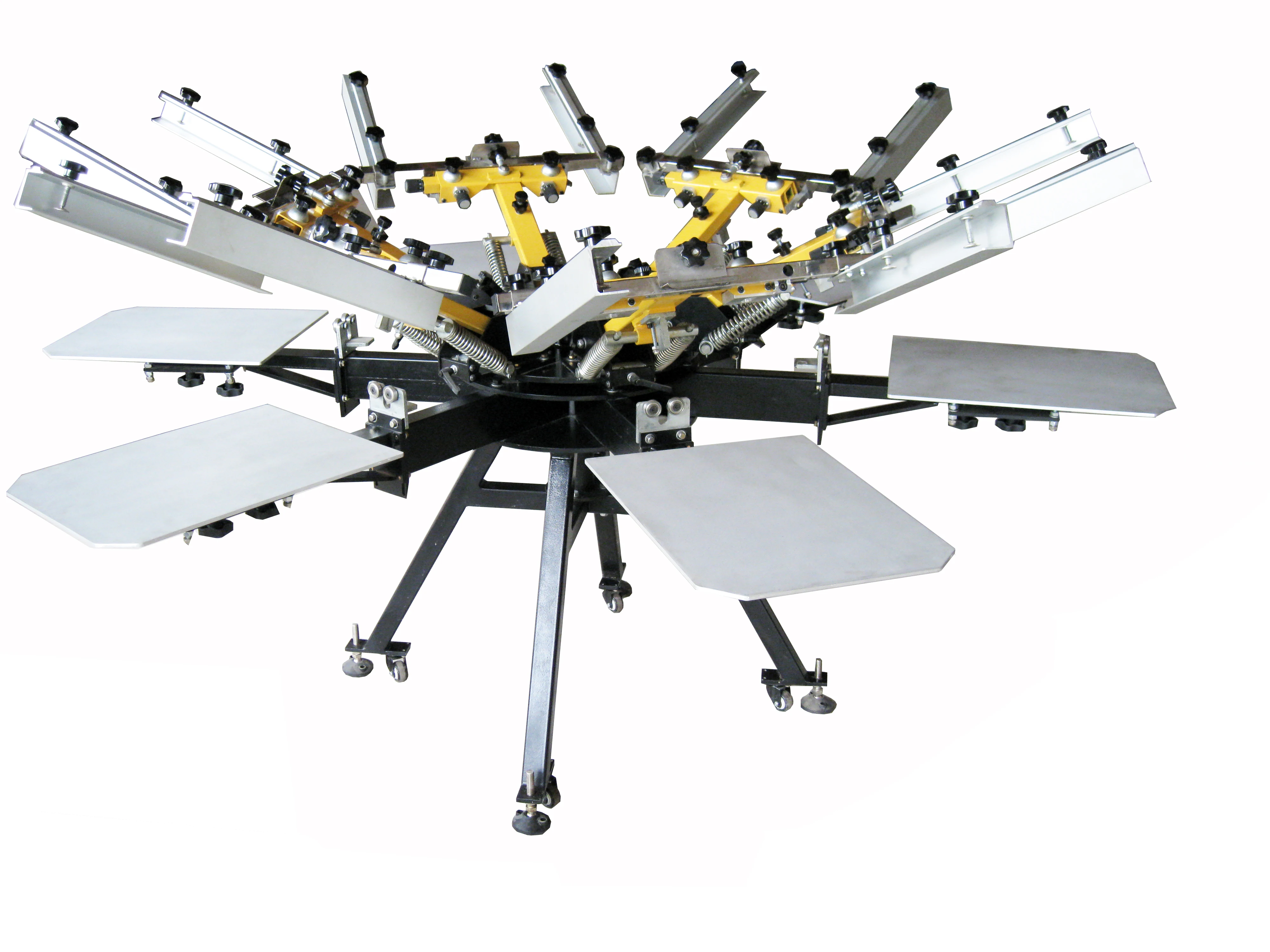 K-Ring Manual 10 color/10 station silk screen printing machine