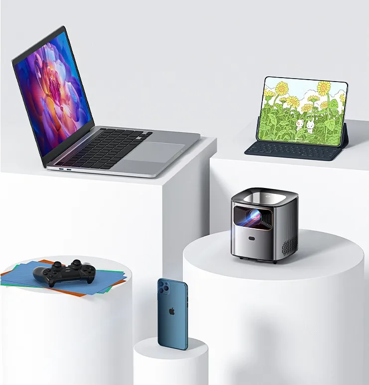 Мини-проектор Карманный для домашнего кинотеатра, Android, Wi-Fi, 4K, 1080P