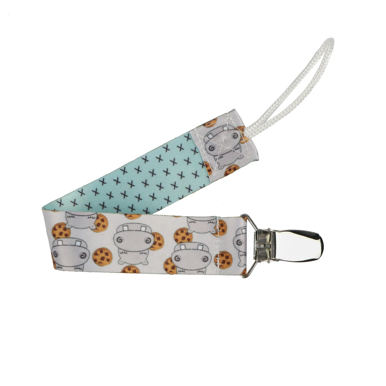 Midi Wholesale Price Custom Polyester Grosgrain Baby Dummy Pacifier Clip For Girls Boys