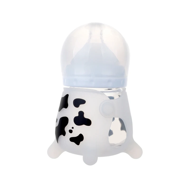 High Quality Nuk Natural Nursering Full Storage Wide Neck Baby Glass Feeding Milk Bottle
