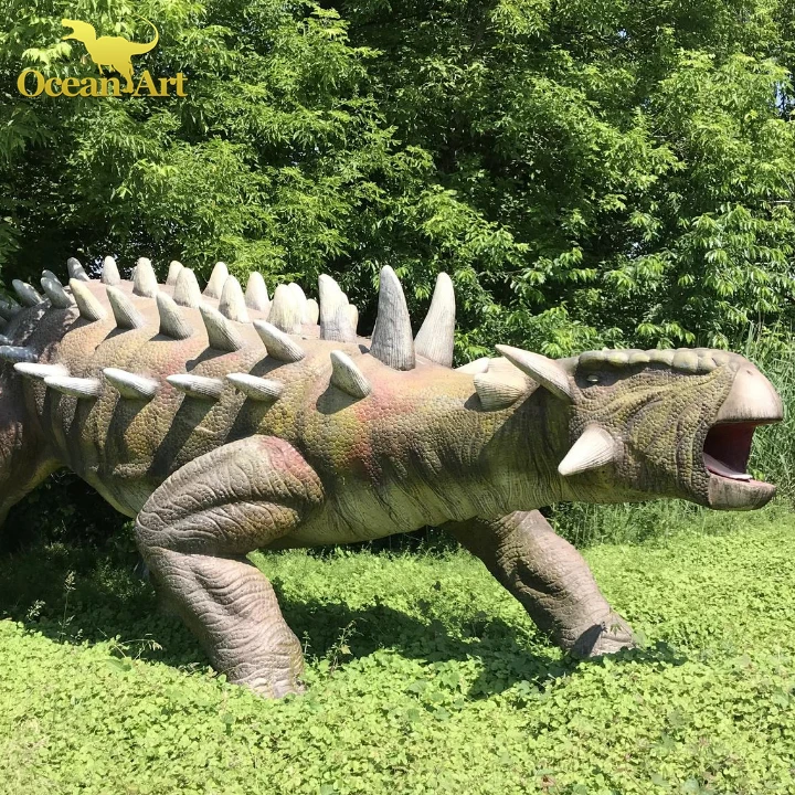 Jurassic Giant Life-size Robotic Dinosaur Animatronic Robotic Ankylosaurus Models For Sale