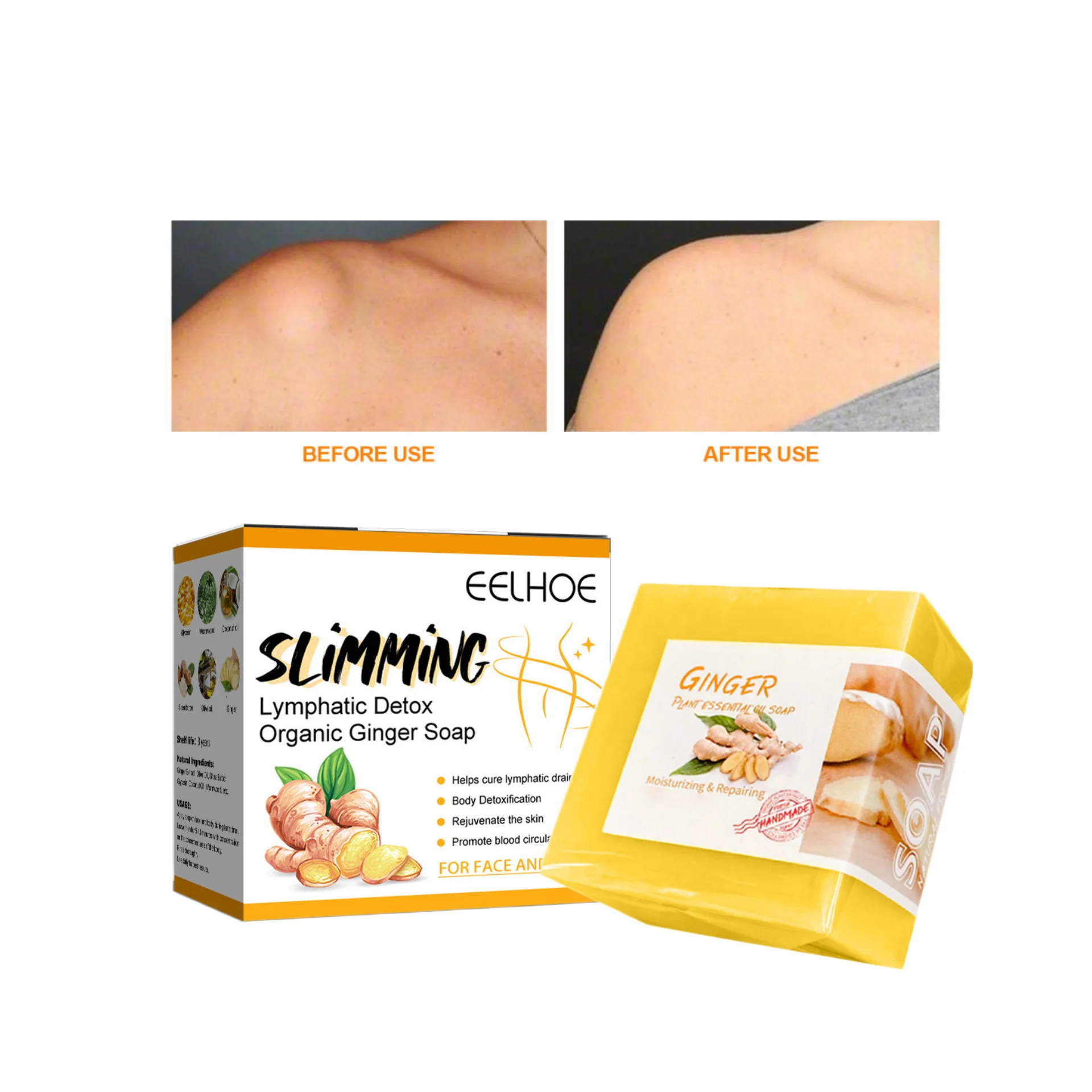 Removal Pimple Pore Acne Treatment Sea Salt Soap Goat Milk Moisturizing Glycerin Soap Base Whitening Ginger Bath Soap