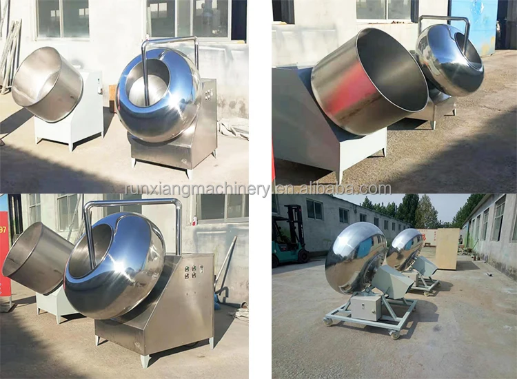 Commercial Industrial Automatic Dragee Polishing Machine Sugar Coated Dragee Machine