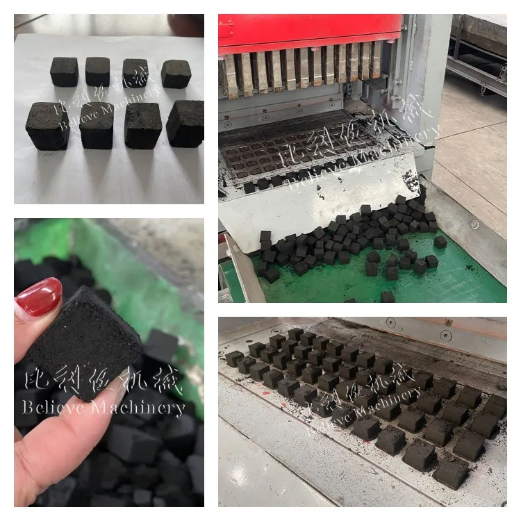 Cube charcoal production linecarbonizing furnace hydraulic press machine for coal briquette