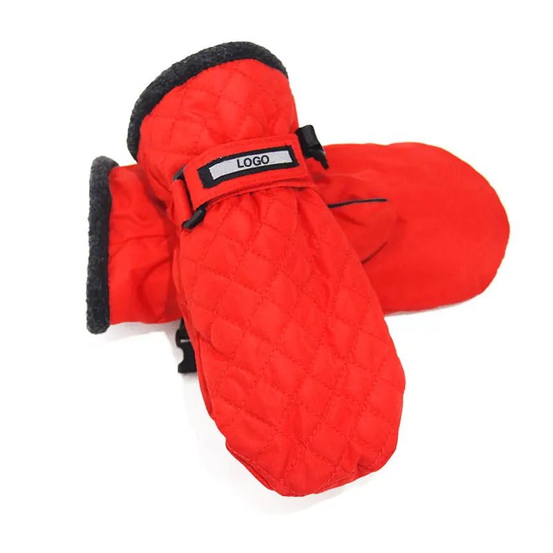 Share Waterproof thermal children cartoon child snowboard sports outdoor warm winter kids ski gloves mitt
